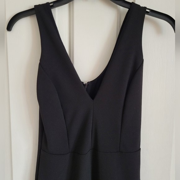 NWT Lulus Modern Maiden Black Asymmetrical Midi LBD Hoco Dress Size Small - Picture 3 of 11